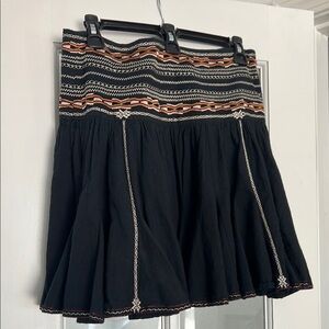 Black Multicolor Patterned Skirt by Isabel Marant
